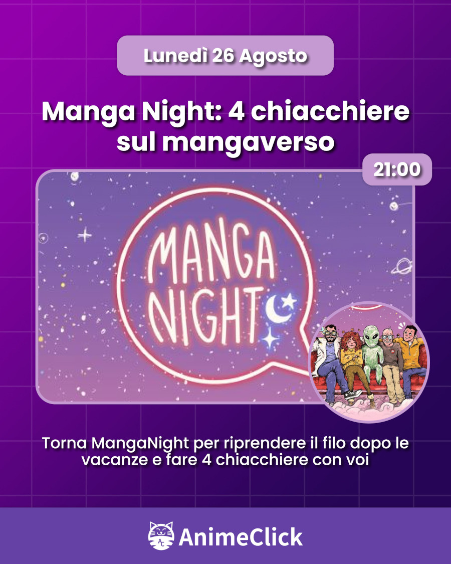 AnimeClick su Twitch: programma dal 26 agosto all'1 settembre AnimeClick su Twitch: programma dal 26 agosto all'1 settembre